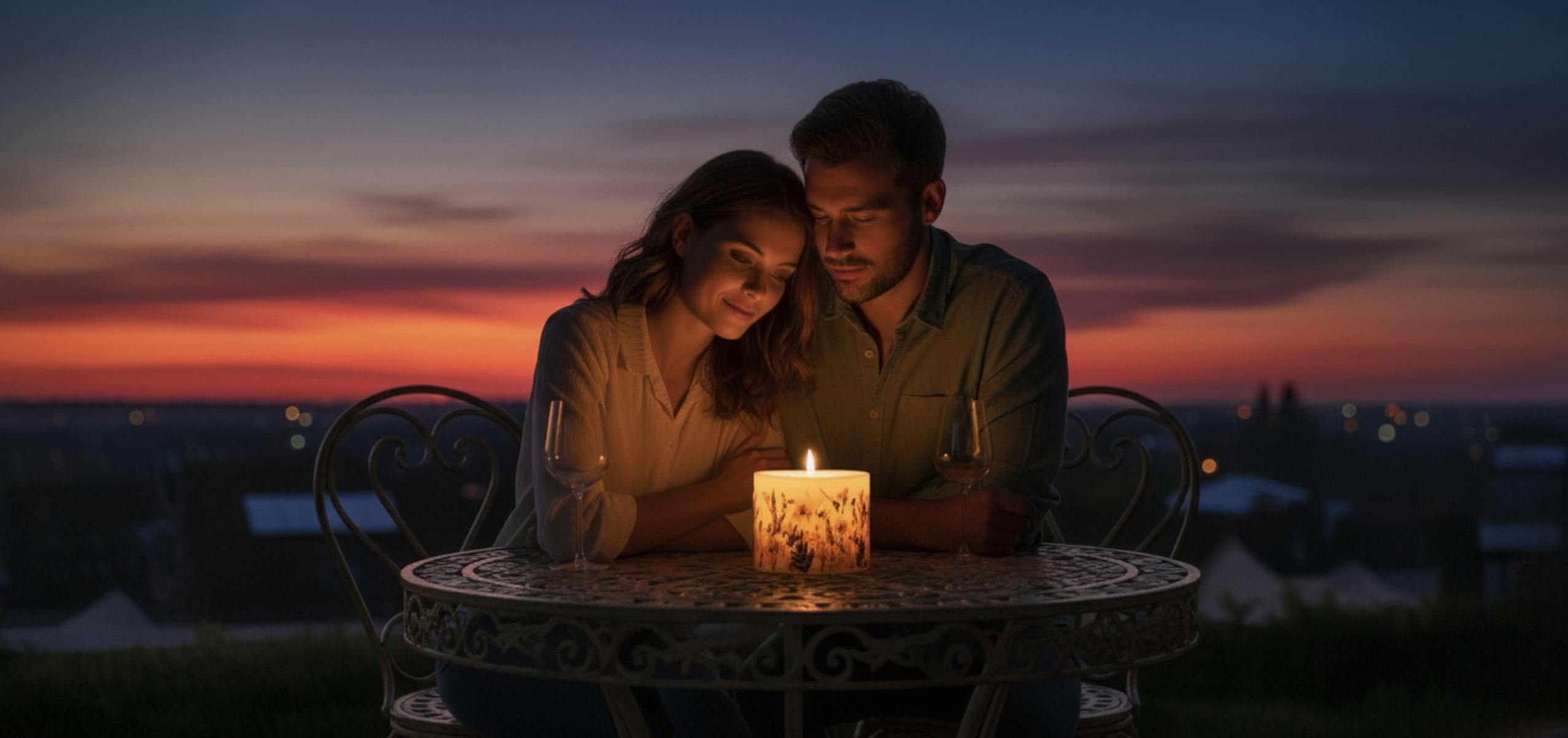 Einzigartige Kerzen mit echten Wildblumen
